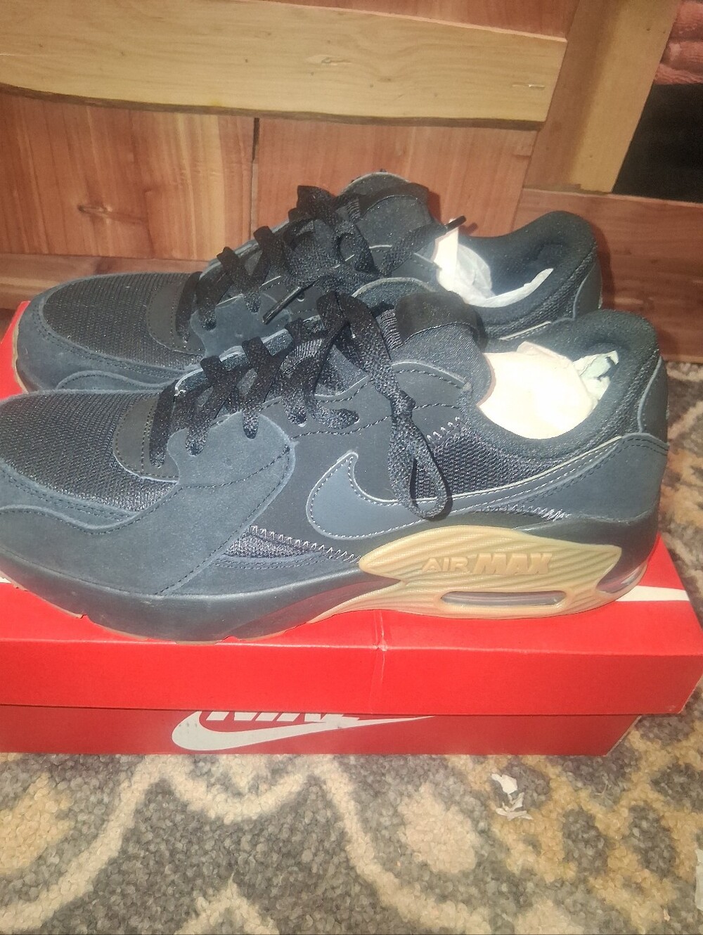 Nike Air Max Men’s Black with Gum Accents
